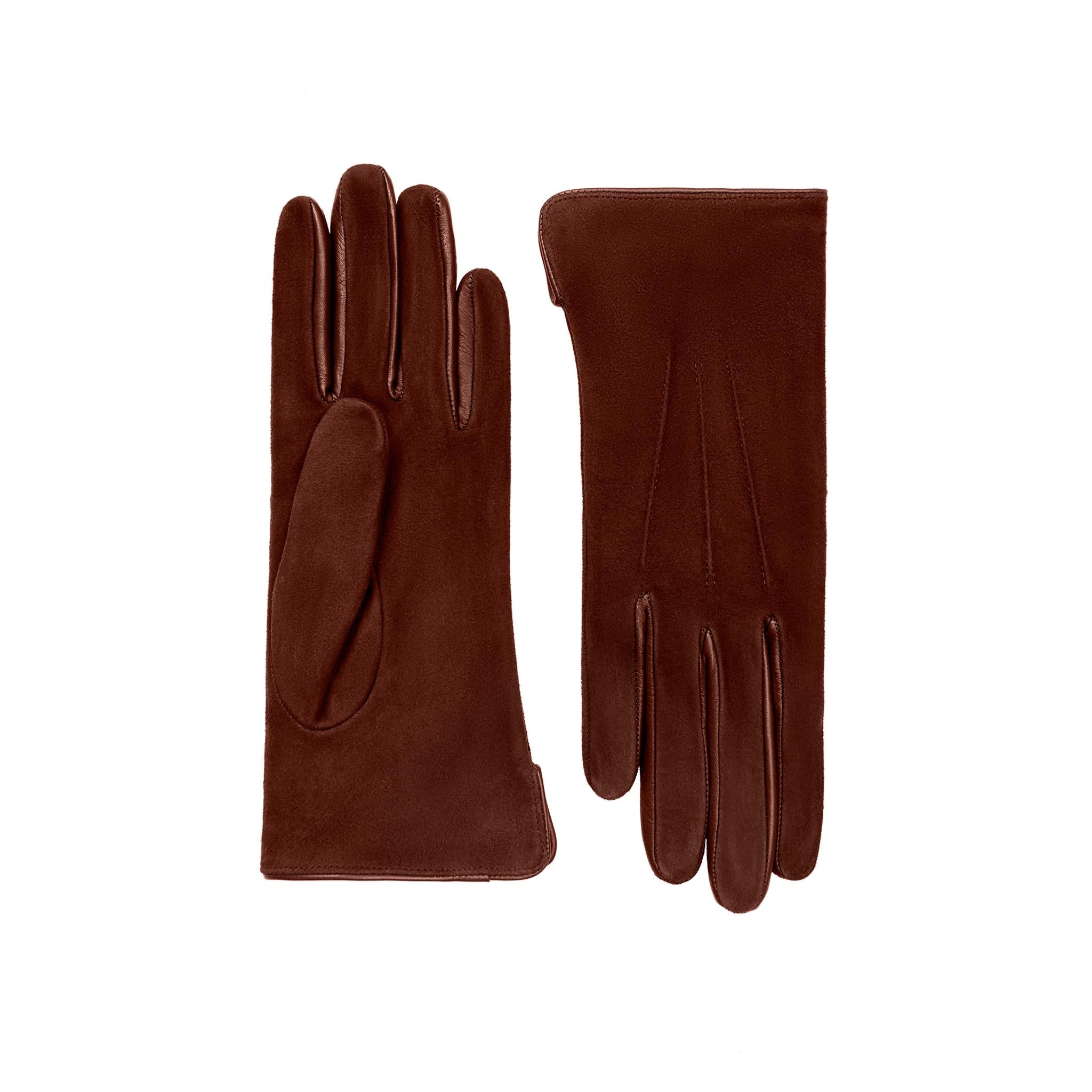 Suede Gloves with Silk Lining - Esmée – Cornelia James
