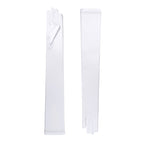 White Satin Opera Gloves - Euphemia