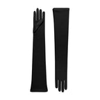 Harriet | Cotton Opera Glove-Black-Cornelia James