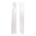 Pale Ivory Satin Opera Gloves - Hermione