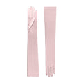 Smokey Rose Satin Opera Gloves - Hermione
