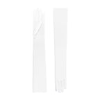 White Satin Opera Gloves - Hermione