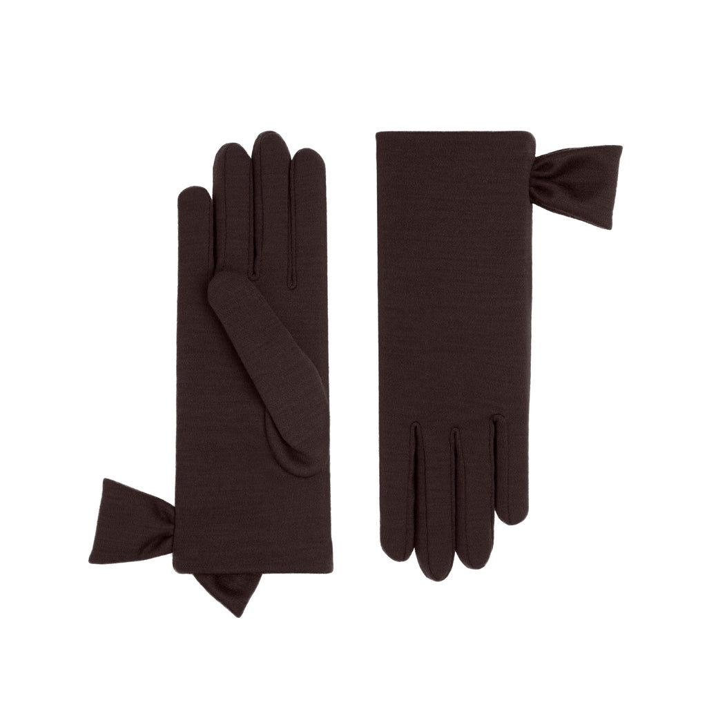 Imogen | Merino Wool Glove-Chocolate-Cornelia James