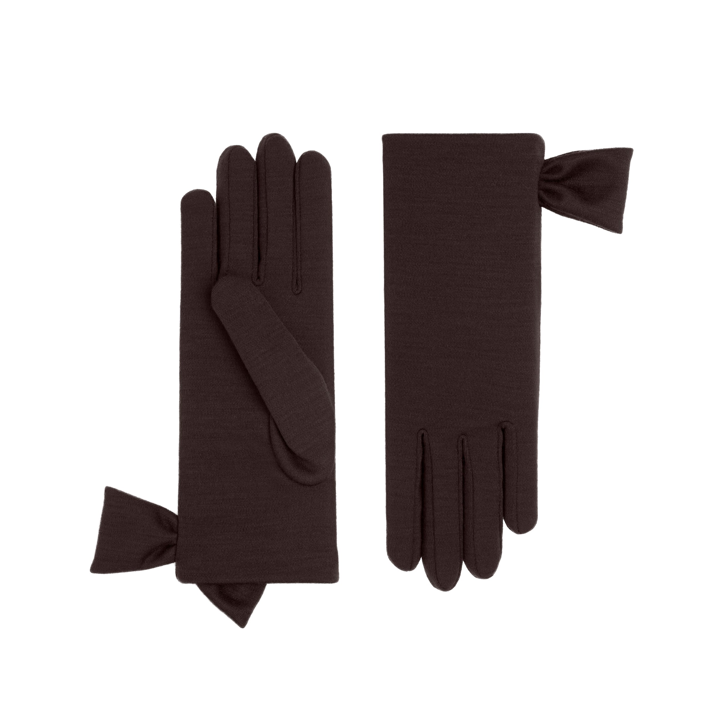 Imogen | Merino Wool Glove-Chocolate-Cornelia James