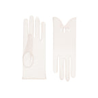 India | Tulle Glove with Keyhole & Bow-Ivory-Cornelia James