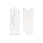 India | Tulle Glove with Keyhole & Bow-White-Cornelia James