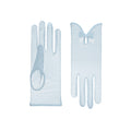 India | Tulle Glove with Keyhole & Bow - Aqua