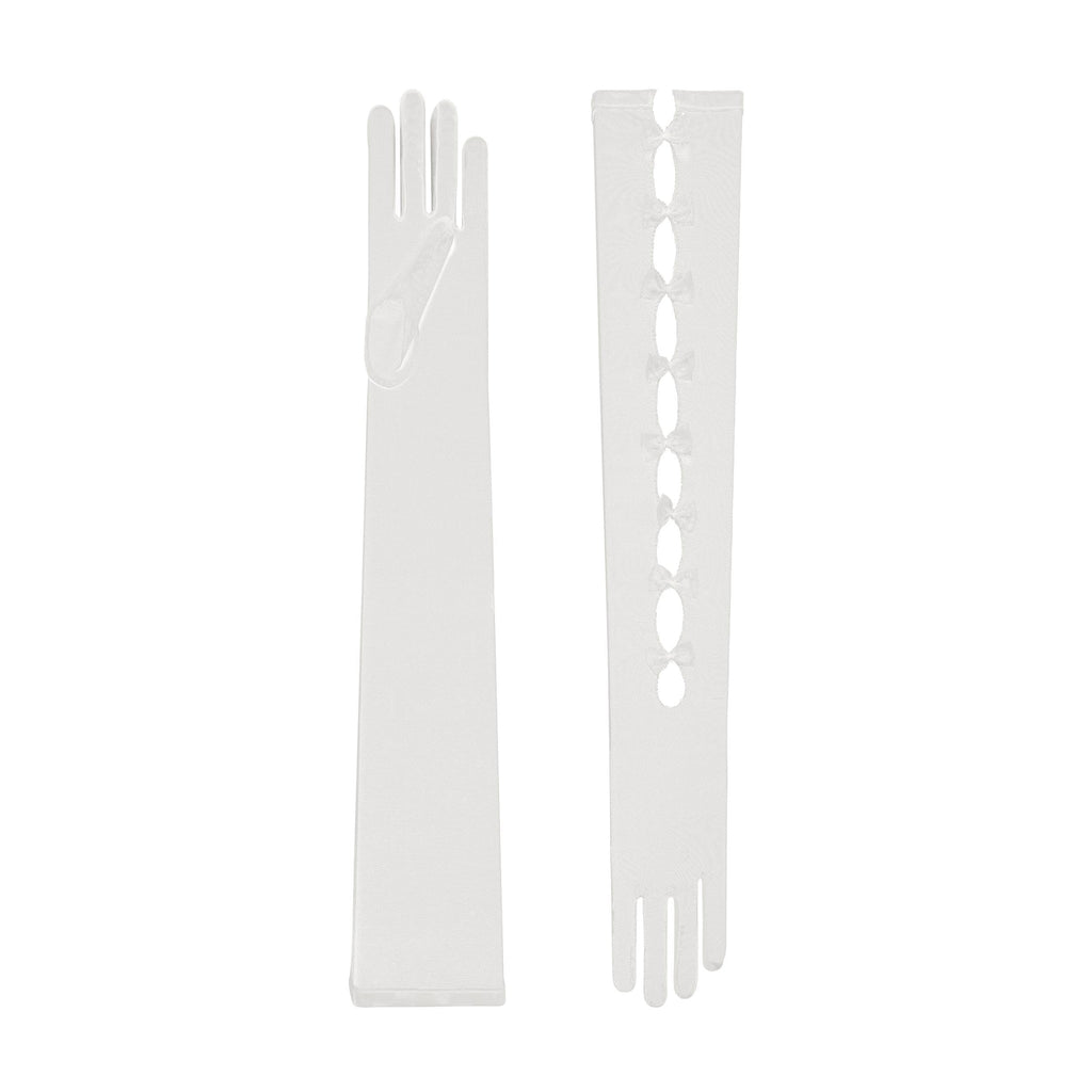 Jessica | Tulle Opera Glove-Ivory-Cornelia James