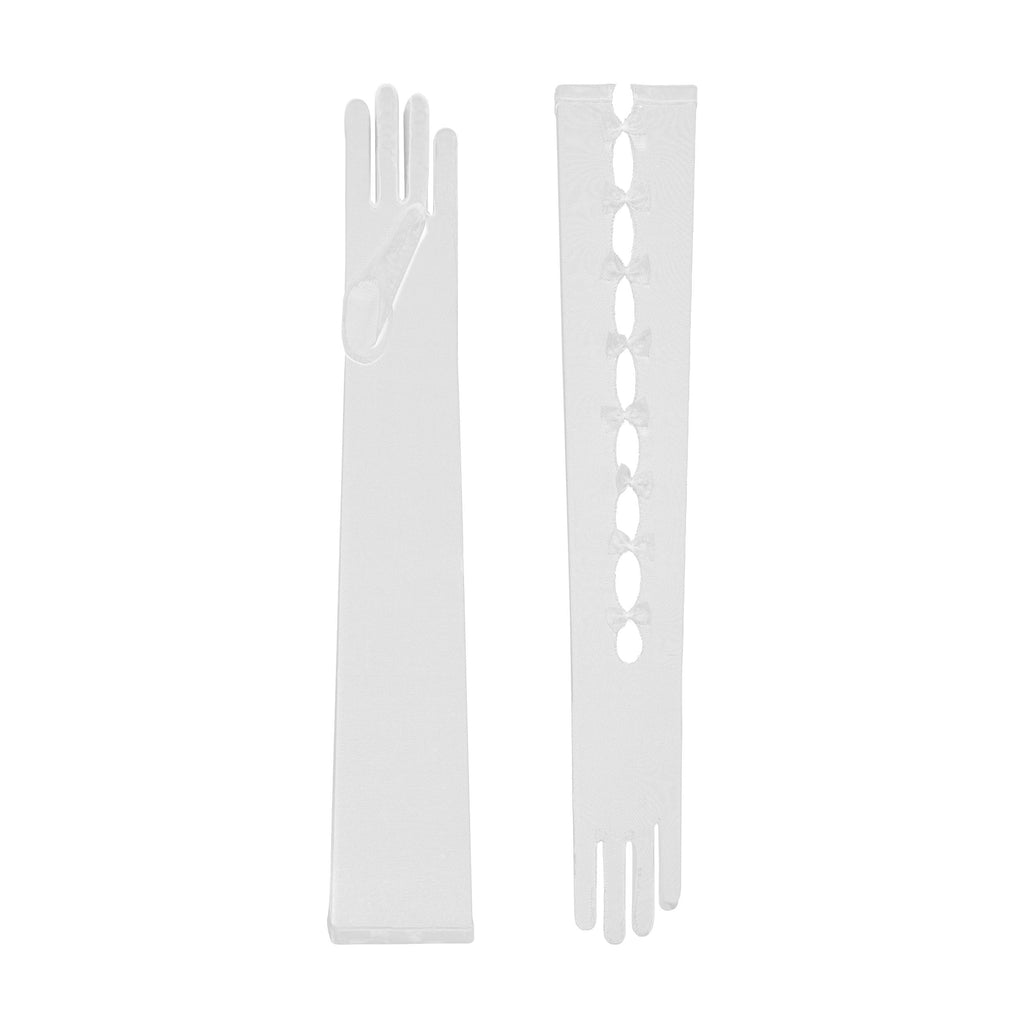 Jessica | Tulle Opera Glove-White-Cornelia James