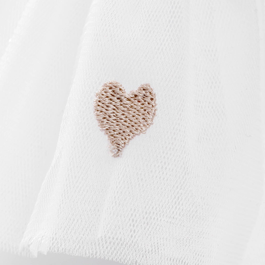 Lara | Bridal Tulle Glove with Harlequin Cuff