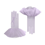 Lara | Tulle Glove with Harlequin Cuff-Lilac-Cornelia James