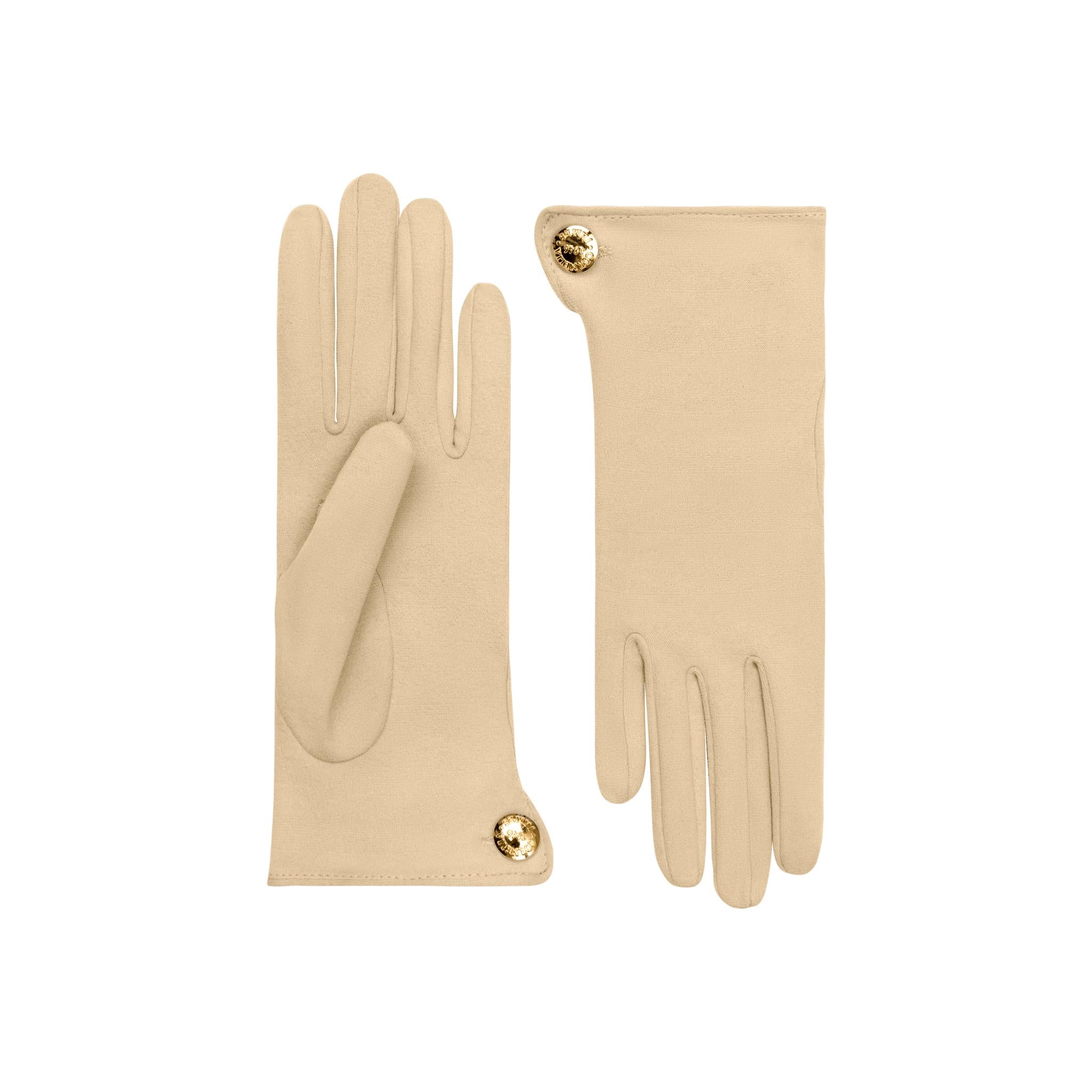 Leonora | Sueded Cotton Day Glove-Camel-Cornelia James