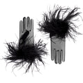 Lola | Tulle Wrist Length Glove - Black