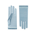 Louise | Tulle Wrist Length Glove - Aqua