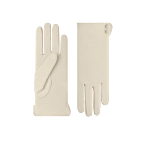 Martha | Sueded Cotton Day Glove with Leather Trim