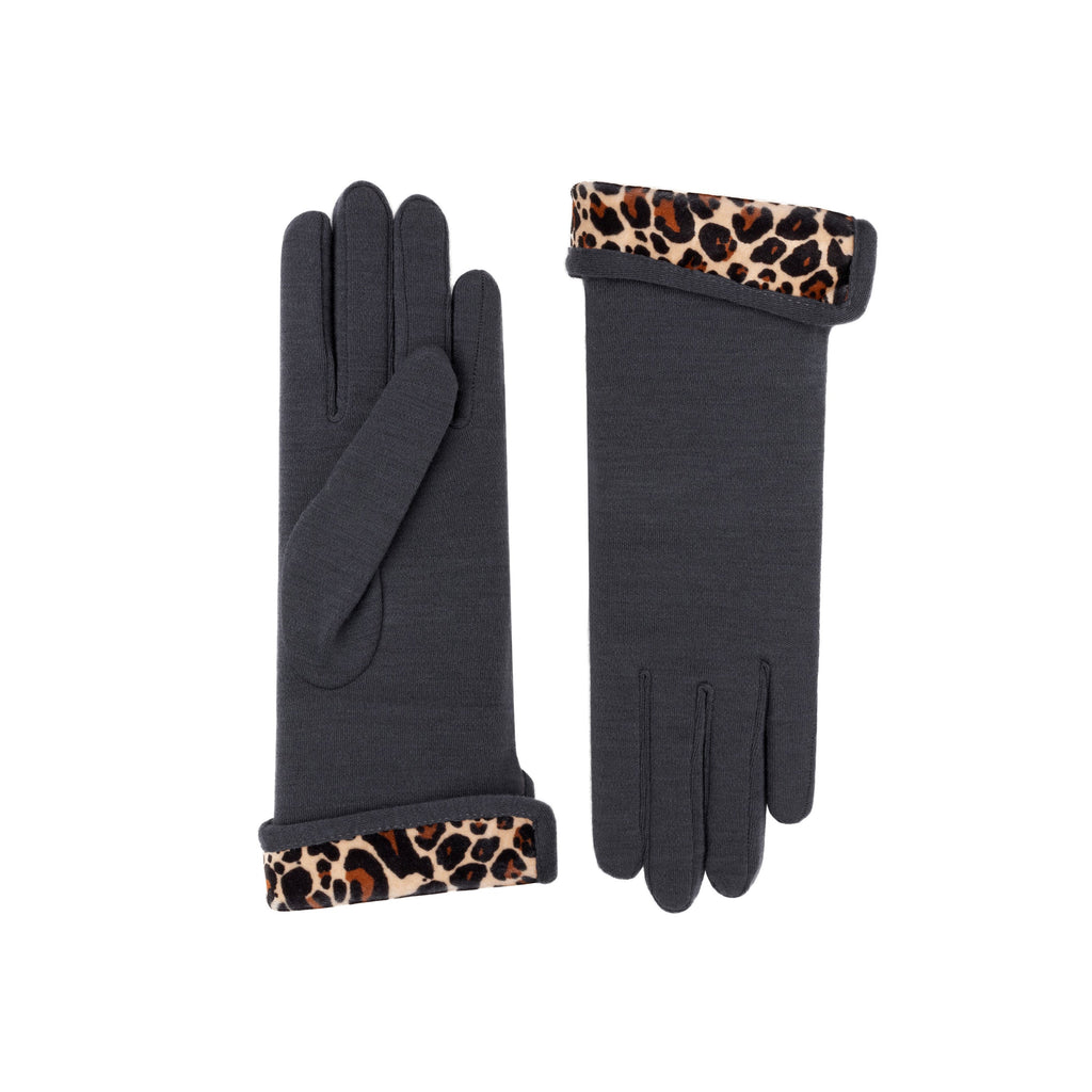 Matilda | Merino Wool Glove-Elephant Grey-Cornelia James