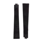 Melissa | Velvet Opera Glove-Black-Cornelia James