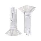 Melody | Satin Glove with Ballerina Tulle Cuff