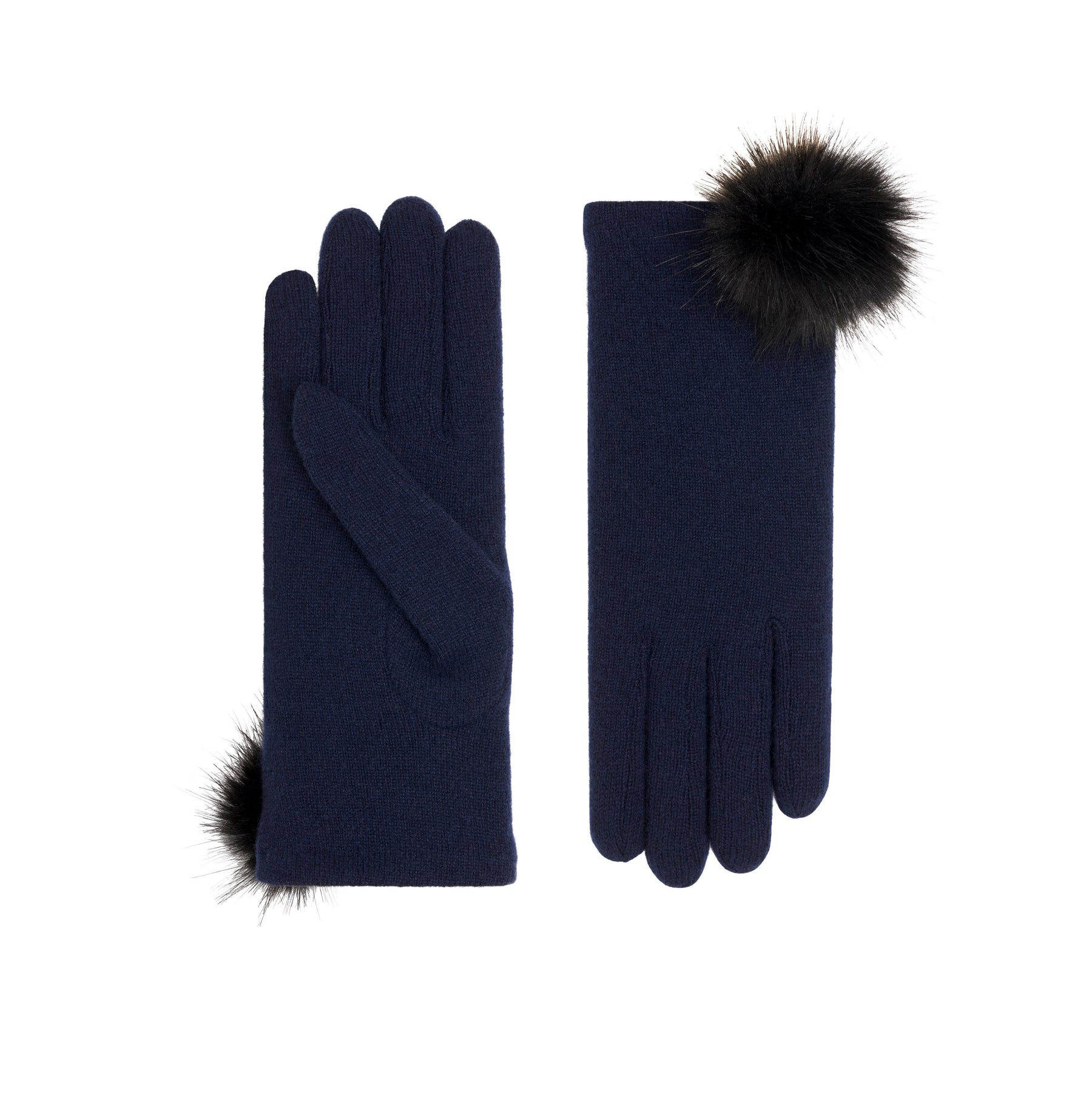 Mòrag | Cashmere Glove-Midnight Blue-Cornelia James