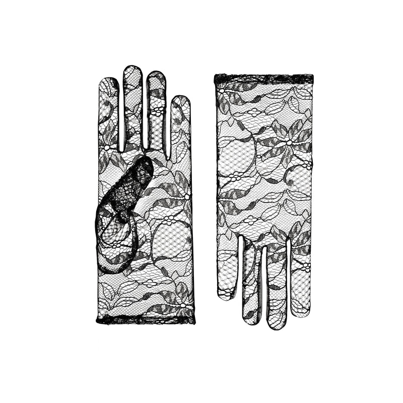 Nancy | Lace Glove-Black-Cornelia James