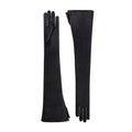 Black Satin Opera Gloves - Nicoletta