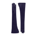 Dark Amethyst Satin Opera Gloves - Nicoletta