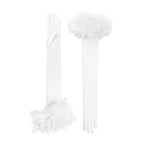 Ophelia | 新娘缎面歌剧手套