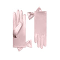 Smokey Rose Short Satin Gloves - Penelope