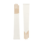 Philomena | Silk Fingerless Glove-Ivory-Cornelia James
