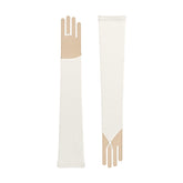 Philomena | Silk Fingerless Glove-Ivory-Cornelia James