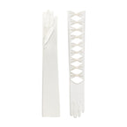 Thalia | Satin Opera Glove-Ivory-Cornelia James