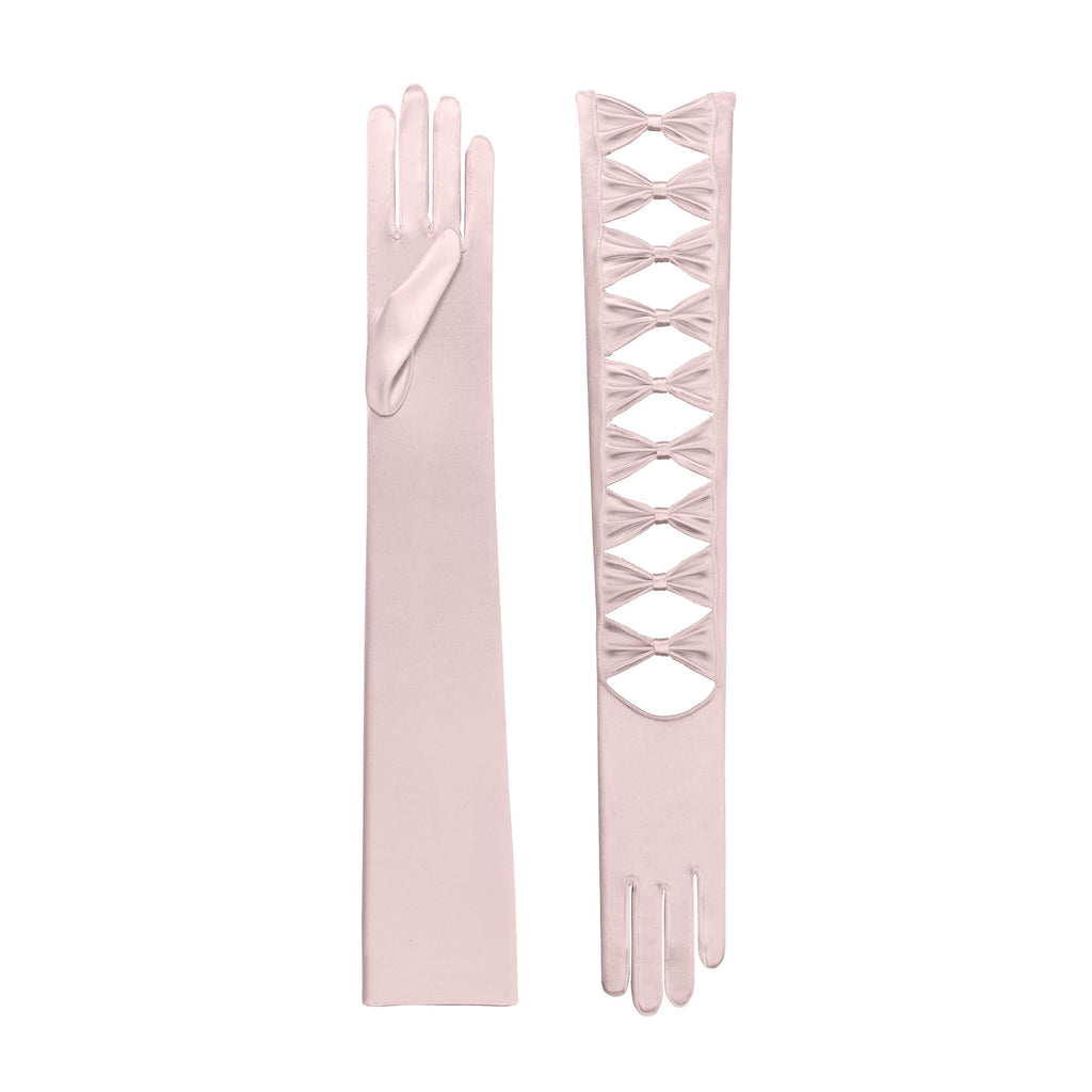 Thalia | Satin Opera Glove-Smokey Rose-Cornelia James