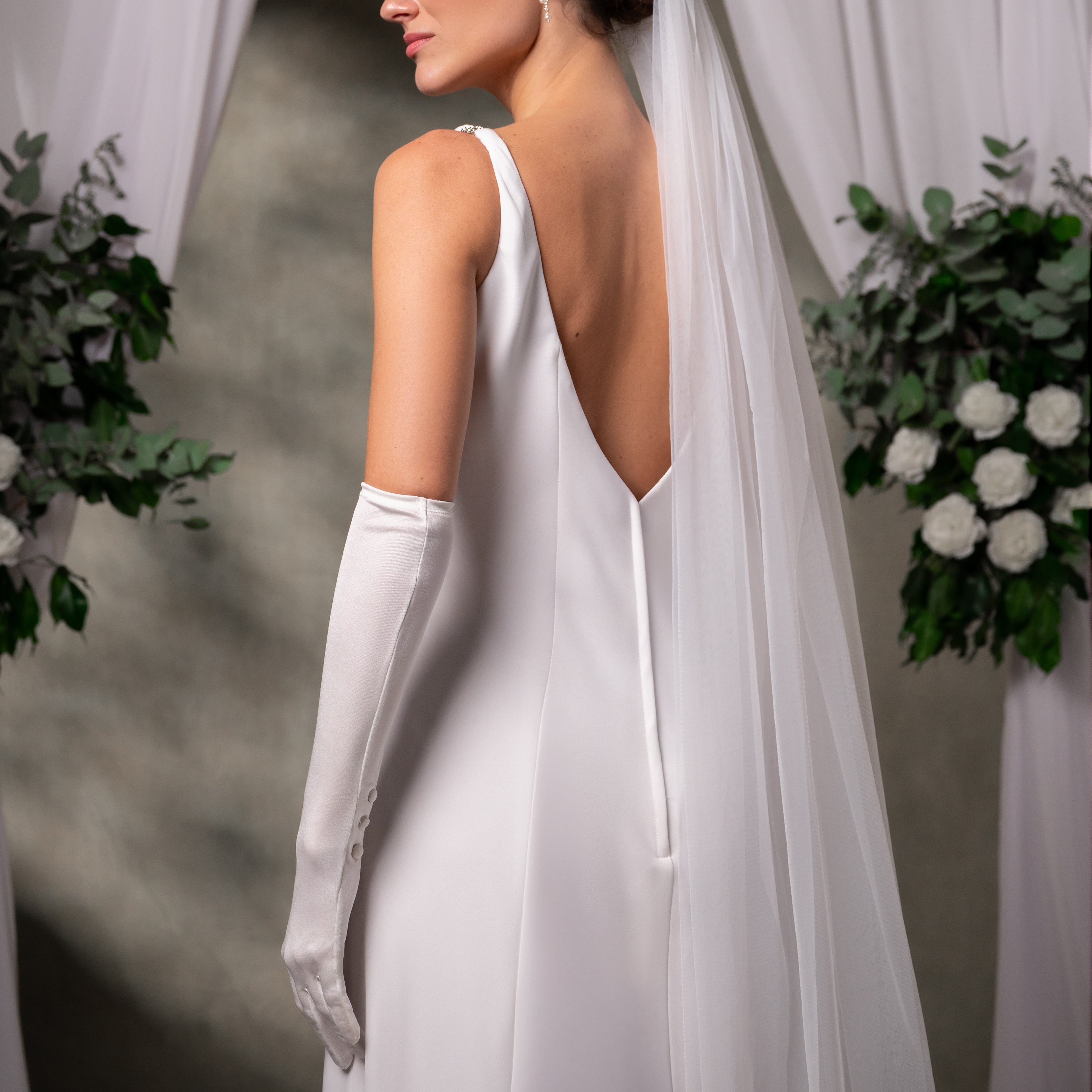 Theodora | Bridal Silk Opera Glove