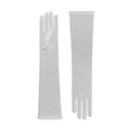 Theodora | Silk Opera Glove - Dove Grey