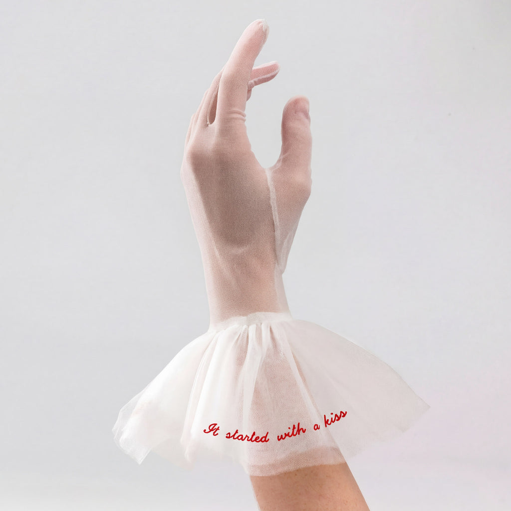 Valentina | Tulle Glove with Harlequin Cuff