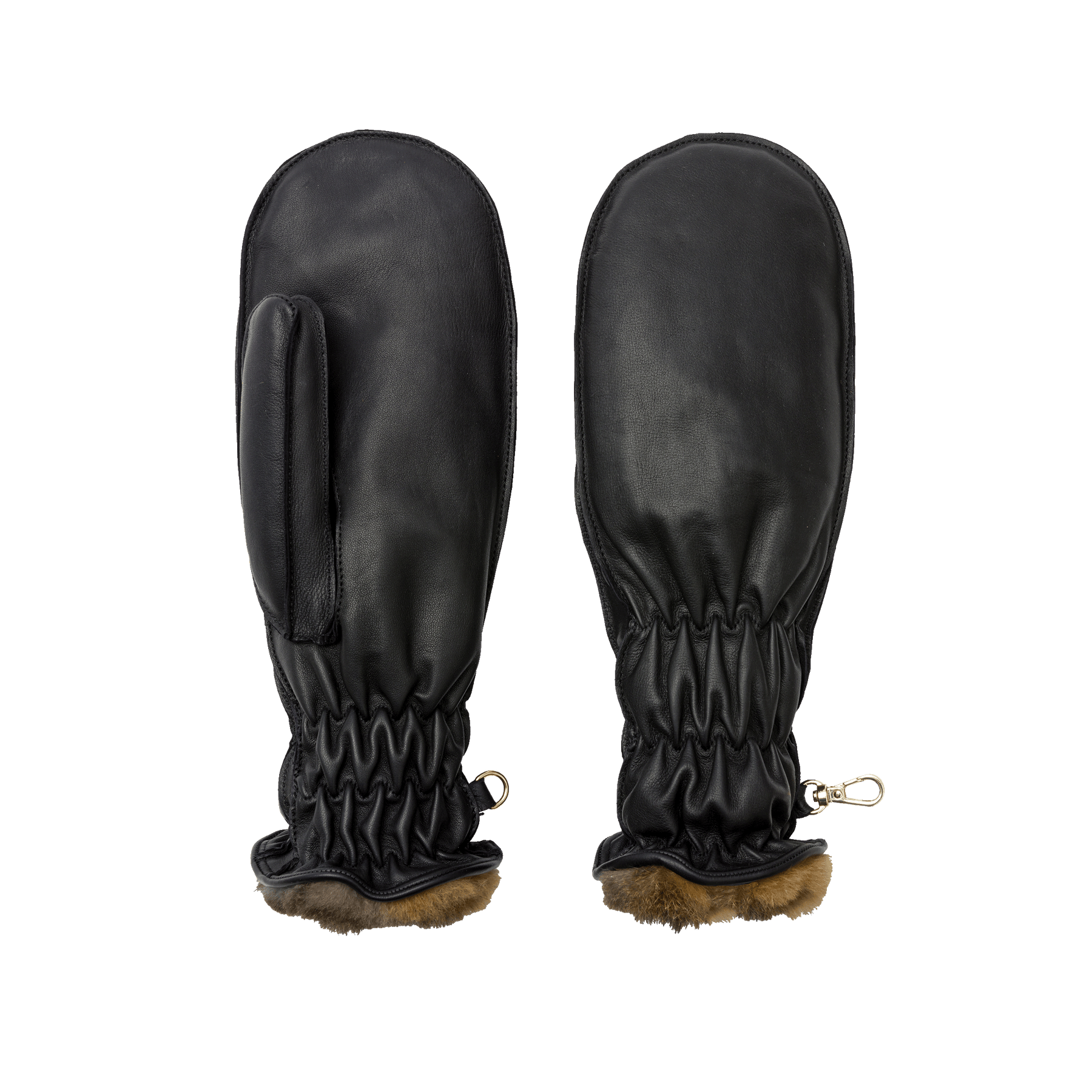 Chamois | Women's Ski Mitten-Black-Cornelia James