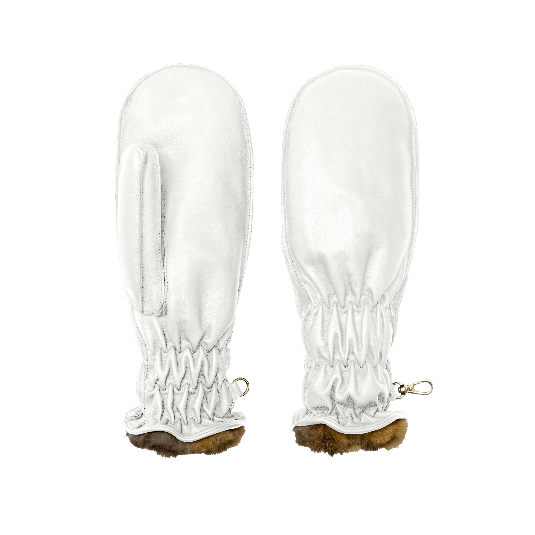 Chamois | Women's Ski Mitten-White-Cornelia James