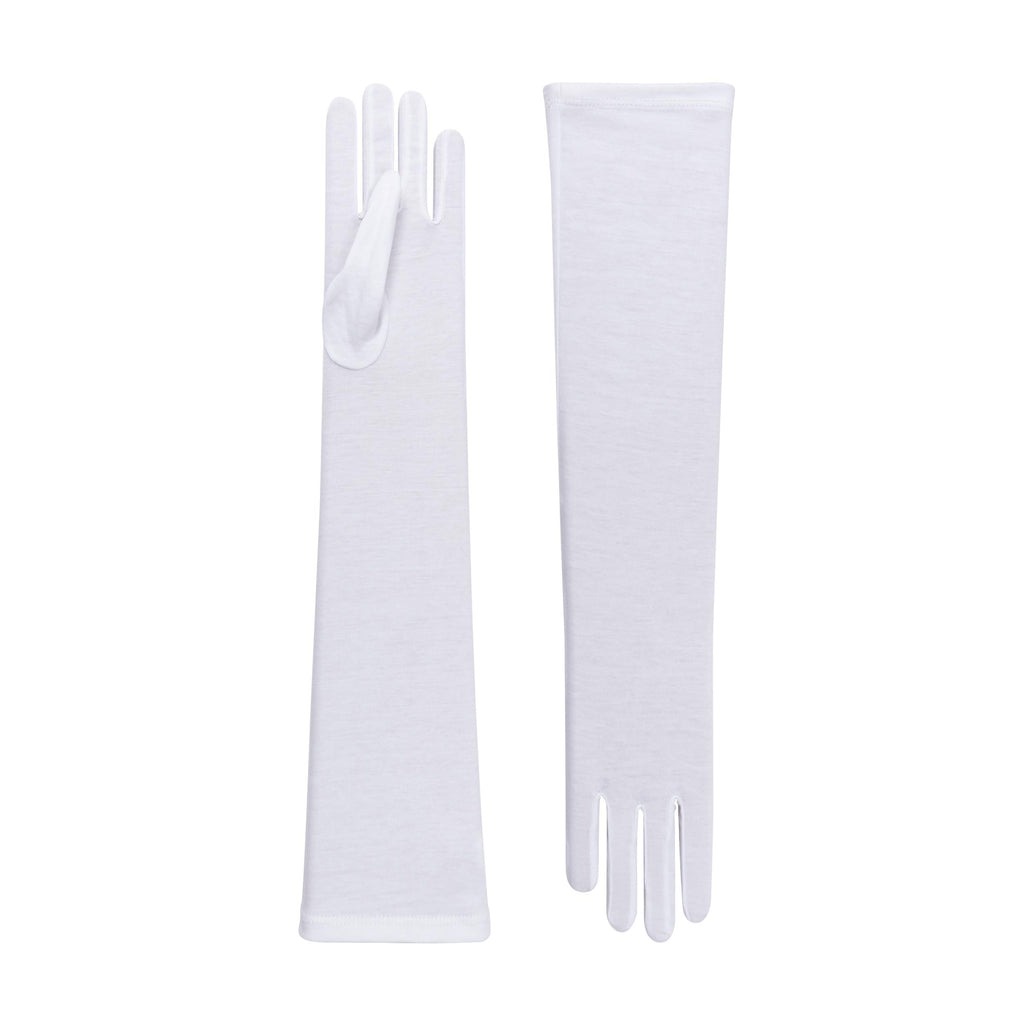 Henrietta | Cotton Opera Glove-White-Cornelia James