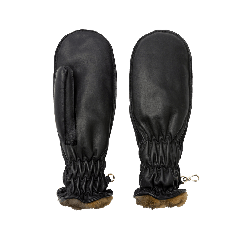 Marmotte | Men's Ski Mitten-Black-Cornelia James